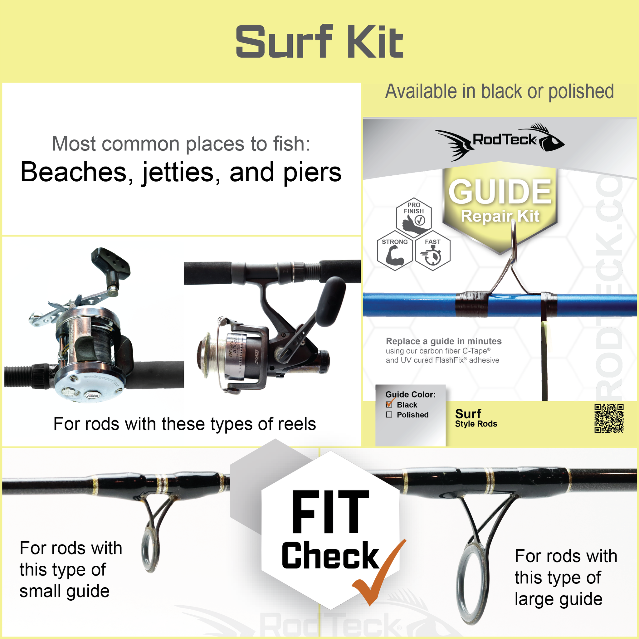 Surf Rod Guide Repair Kit – RodTeck